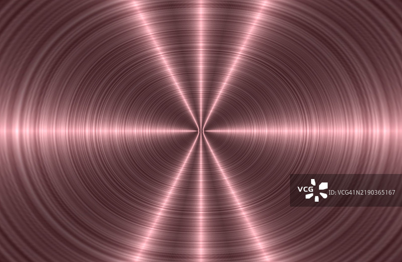 粉色金属质感的抽象背景，带有椭圆形状和光晕效果，具有消失点。图片素材