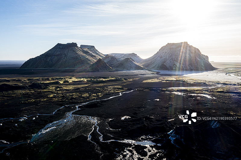 冰岛南部Mýrdalshreppur的异世界风景图片素材