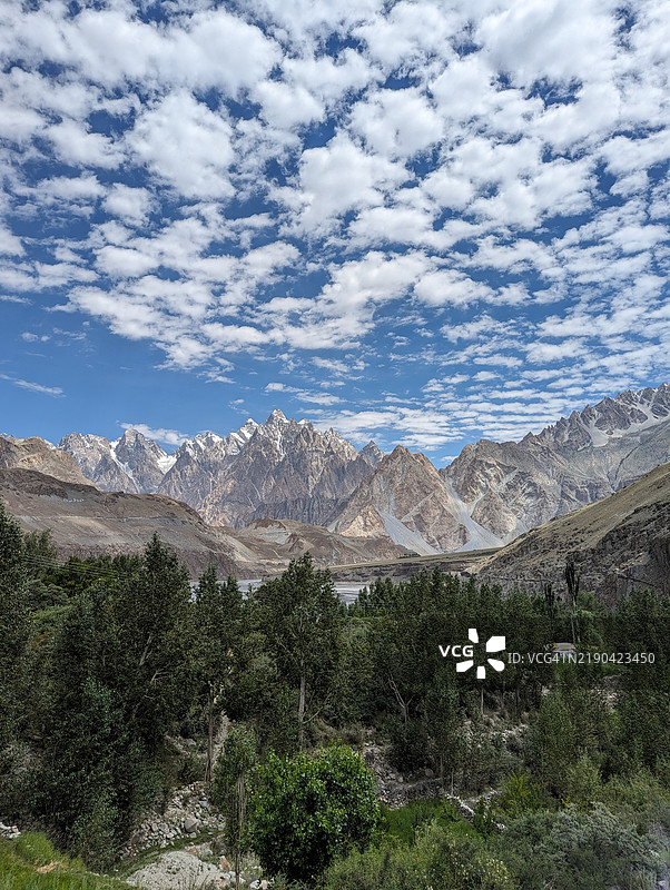 巴基斯坦北部的美丽山脉——亨扎谷图片素材