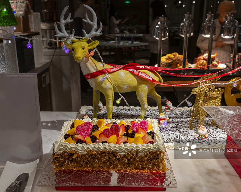 派对圣诞蛋糕图片素材