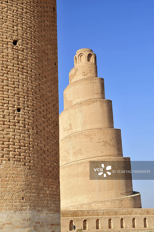 伊拉克-考古-遗产-历史。萨马拉，伊拉克。马尔维亚尖塔图片素材