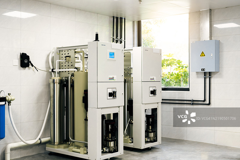 医院的水处理厂。图片素材