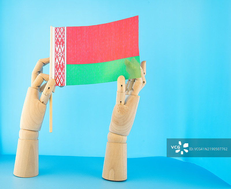 白俄罗斯国旗的照片。图片素材