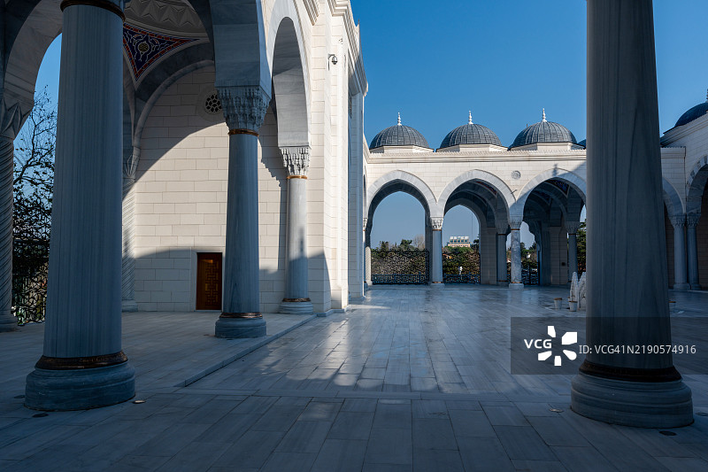 勒文特·巴巴罗斯·海雷丁·帕夏清真寺，伊斯坦布尔图片素材