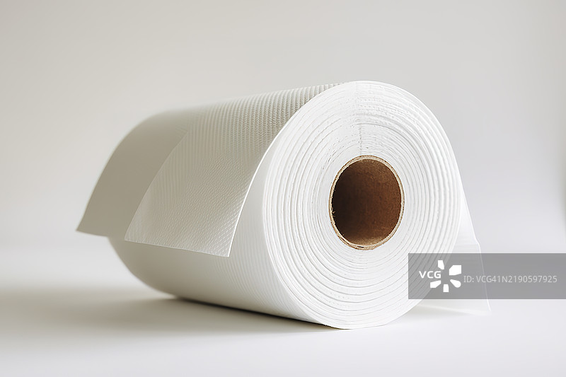 一卷白色纸巾图片素材