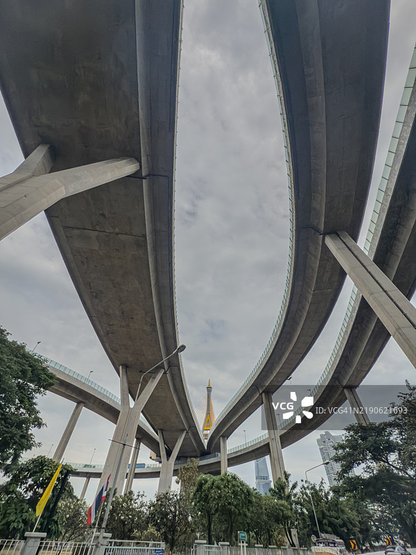 泰国萨穆特普拉坎的城市道路交叉口图片素材