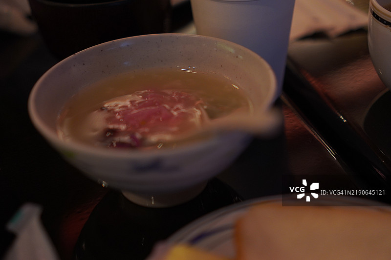 日本风格的汤食图片素材