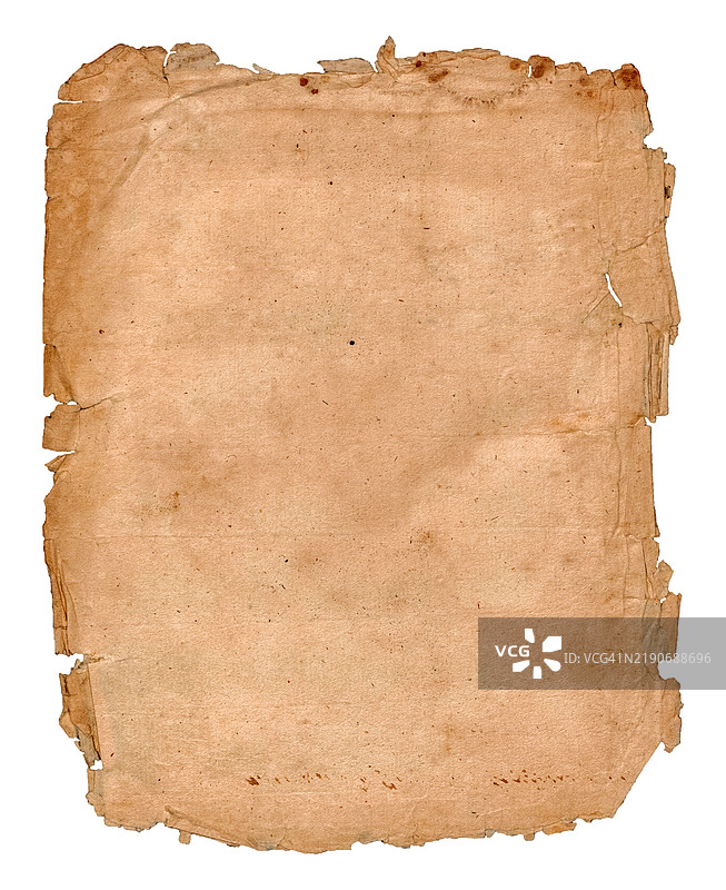 老旧撕裂的复古纸张纹理图片素材