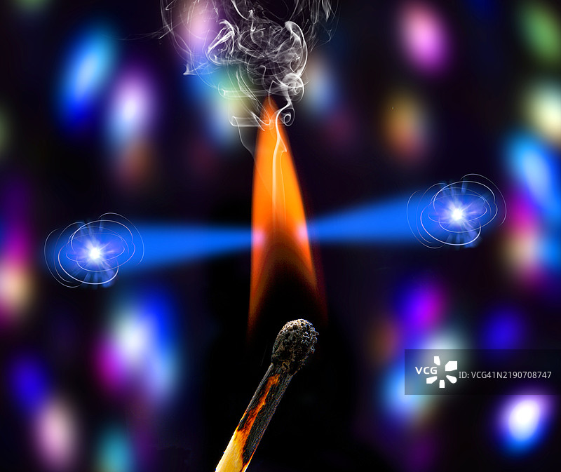 热量破坏量子纠缠的概念插图图片素材