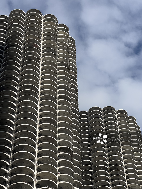 芝加哥的海港城市大楼图片素材