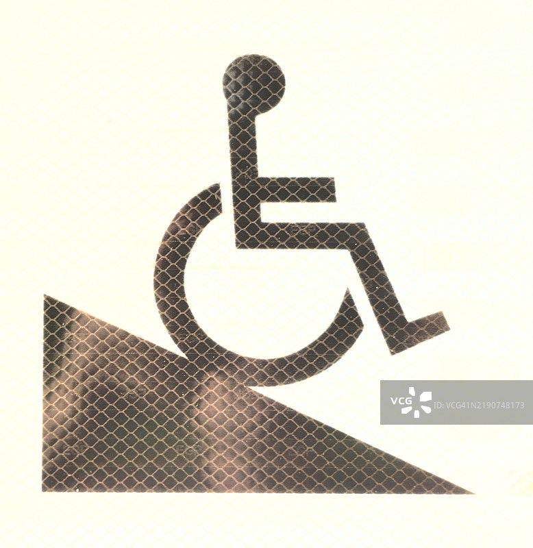 无障碍坡道标志图片素材