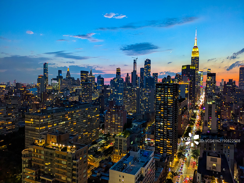 纽约的建筑天际线图片素材