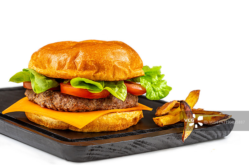 汉堡和薯条图片素材