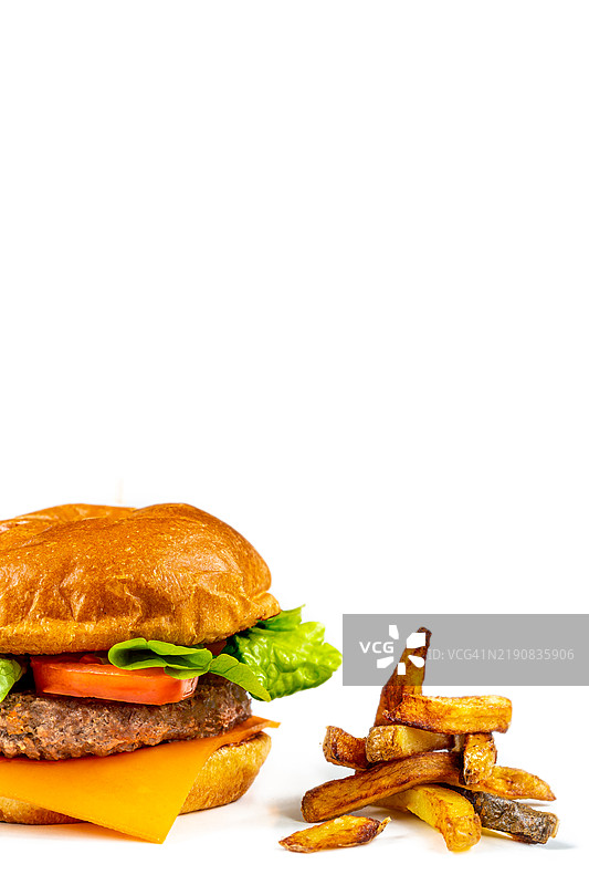 汉堡和薯条图片素材