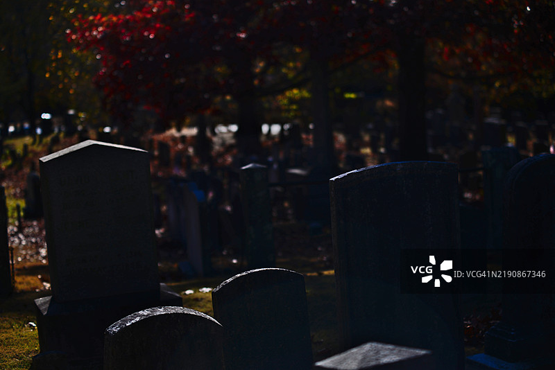 睡谷公墓图片素材
