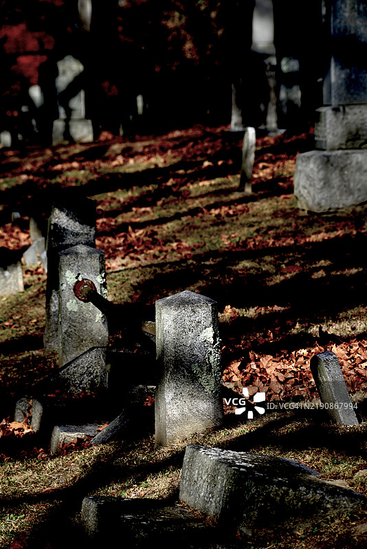 睡谷公墓图片素材