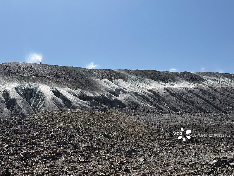铜矿堆浸灌溉图片素材