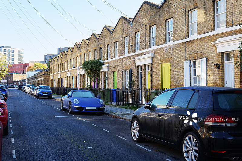 伦敦南华克的住宅街道图片素材