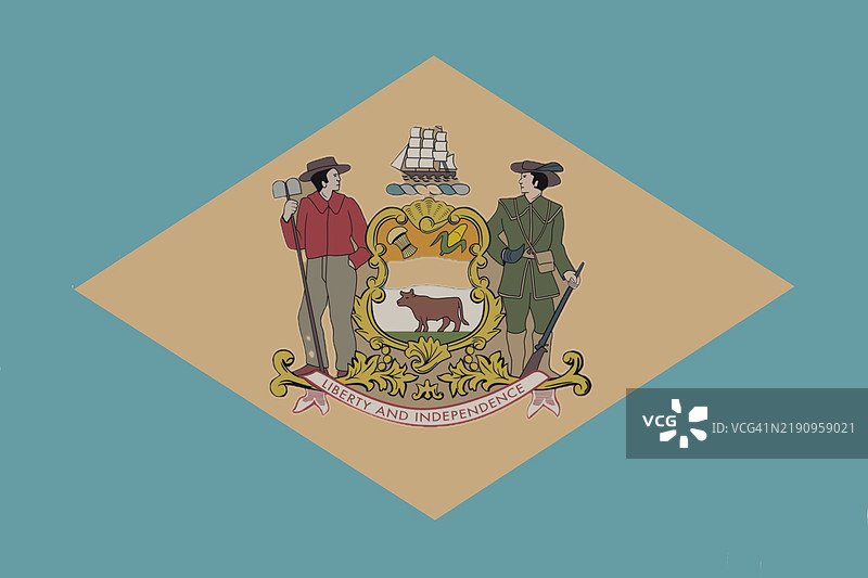 美国特拉华州州旗图片素材