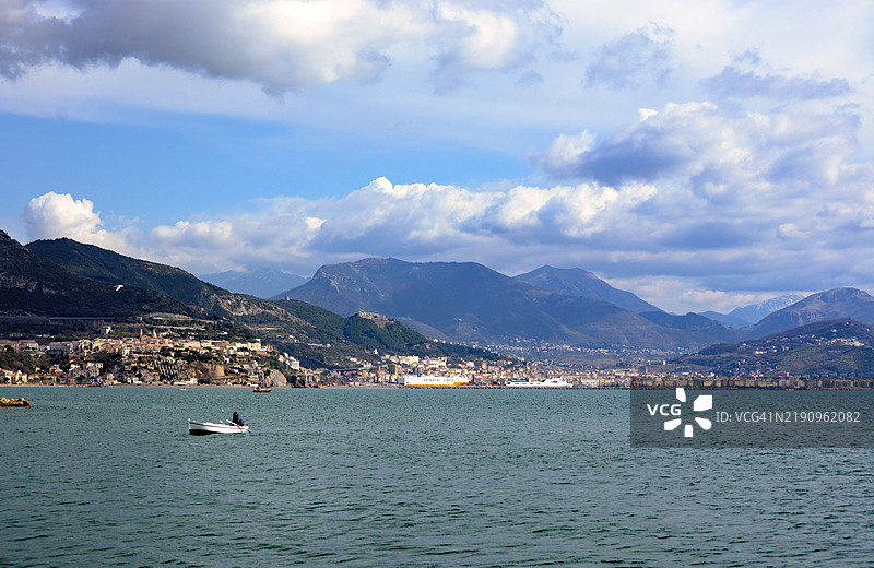 从切塔拉看到的维特里和萨勒诺图片素材