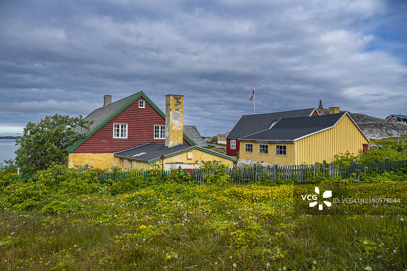 格林兰首都努克，丹麦，极地地区图片素材