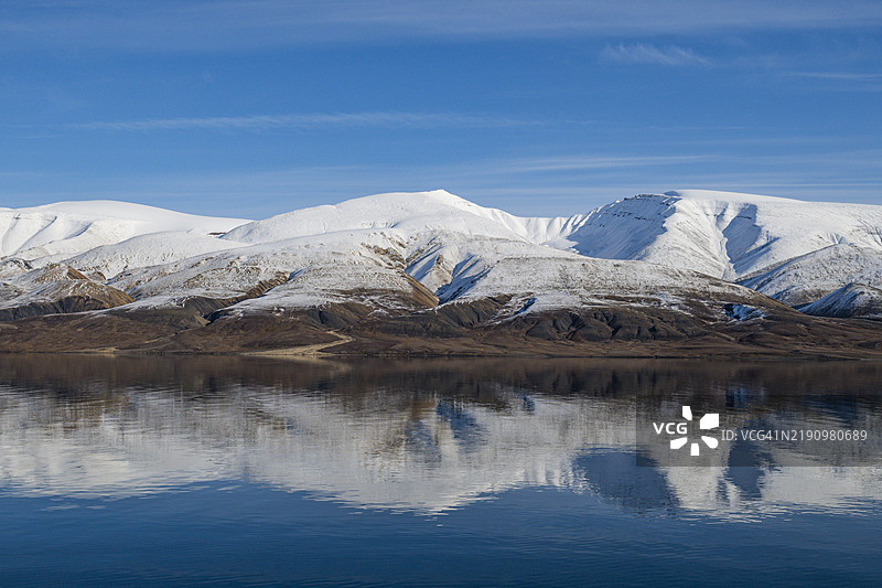 阿克塞尔·海伯格岛的山地风光，加拿大努纳武特，加拿大，北美图片素材
