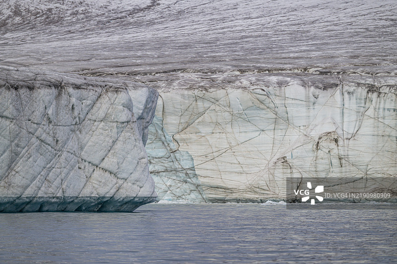 贝尔彻冰川，德文岛，努纳武特，加拿大北极，加拿大，北美图片素材