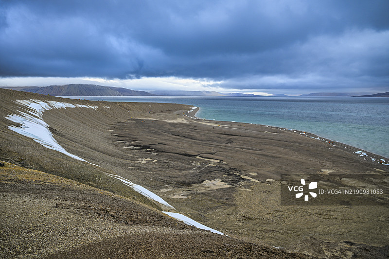 北极沙漠，巴芬岛，努纳武特，加拿大北极，加拿大，北美图片素材