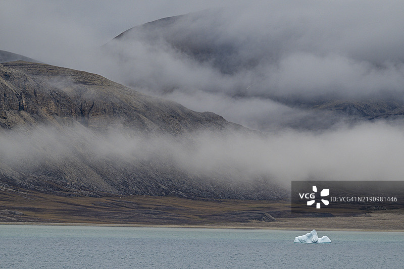 德文岛沙丘港，加拿大努纳武特，加拿大北极，北美图片素材