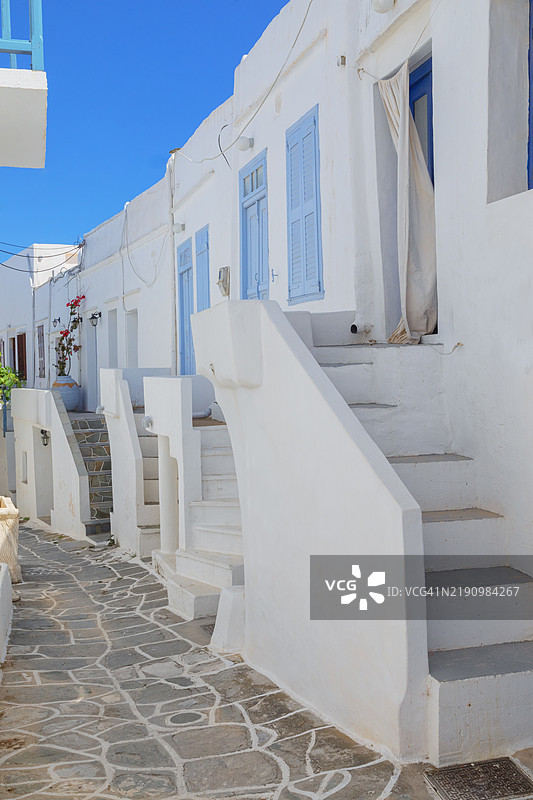 卡斯特罗村，卡斯特罗，西夫诺斯岛，基克拉泽斯，希腊群岛，希腊，欧洲图片素材