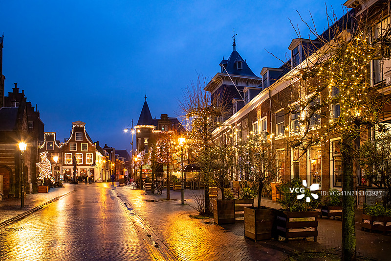 哈勒姆的圣诞装饰图片素材