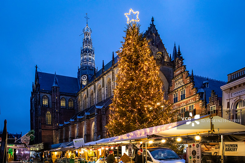 哈勒姆的圣诞装饰图片素材