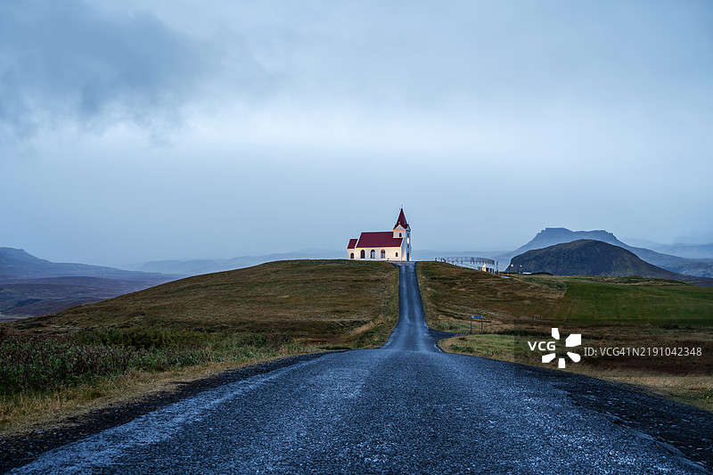 冰岛公路旅行中的大教堂图片素材