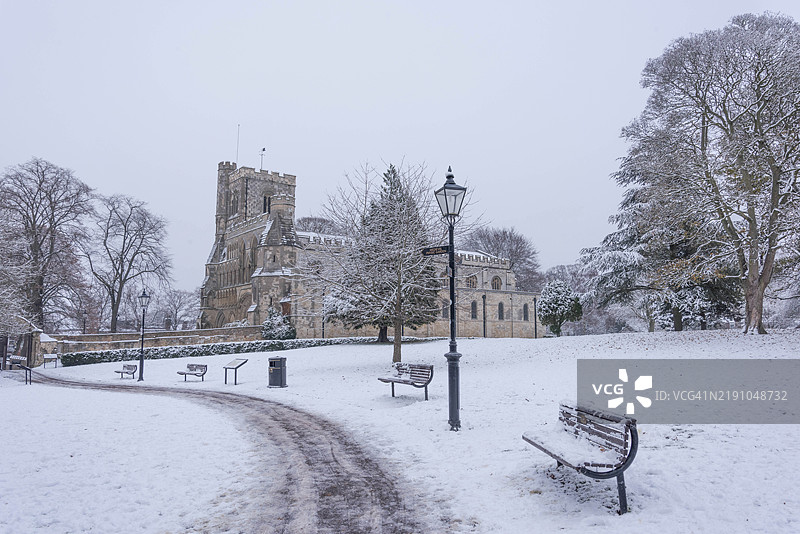 邓斯特布尔修道院教堂图片素材