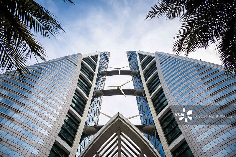 巴林世界贸易中心位于麦纳麦。波斯湾图片素材