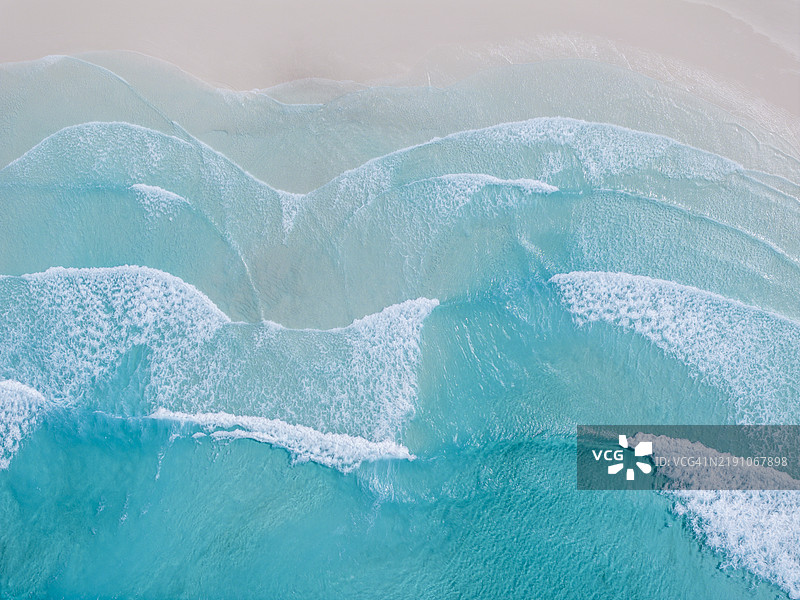 澳大利亚幸运湾的波浪图案图片素材