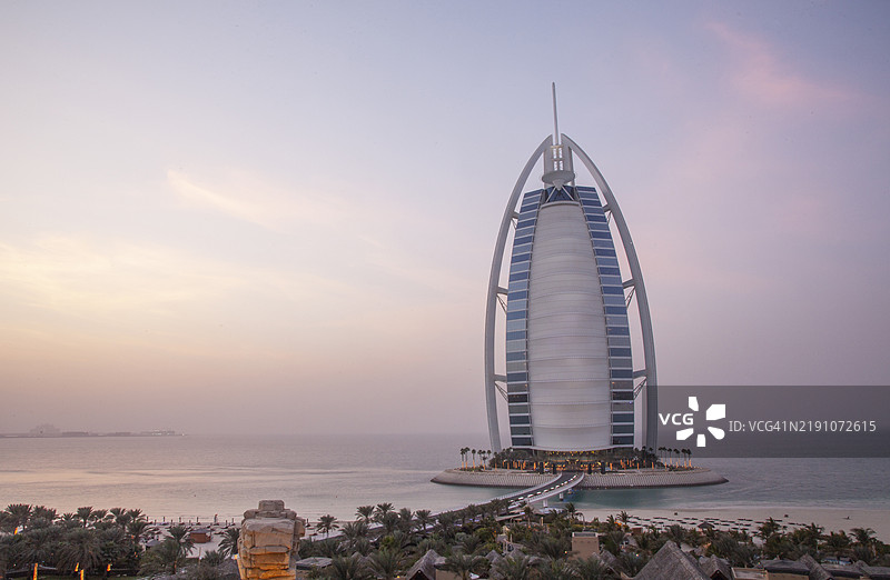迪拜。阿拉伯塔酒店。图片素材