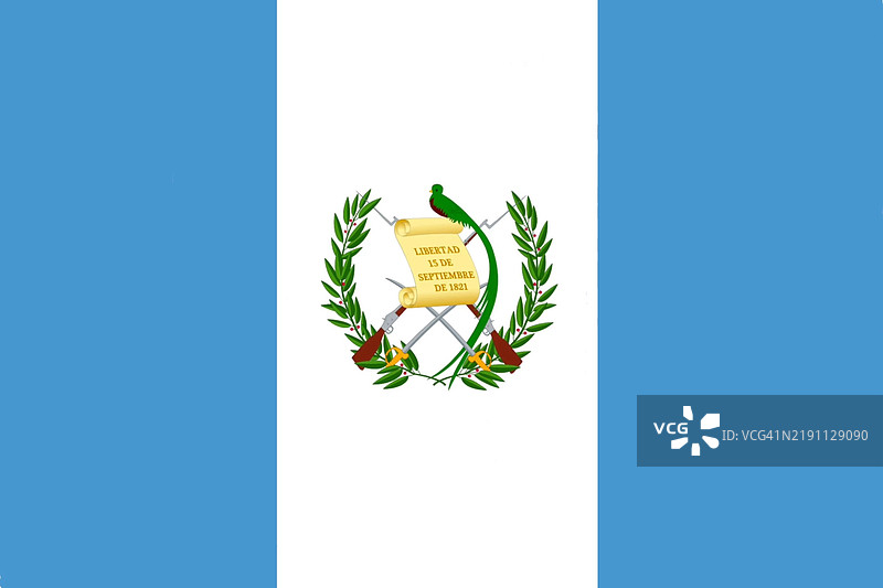 危地马拉国旗 - 危地马拉共和国图片素材