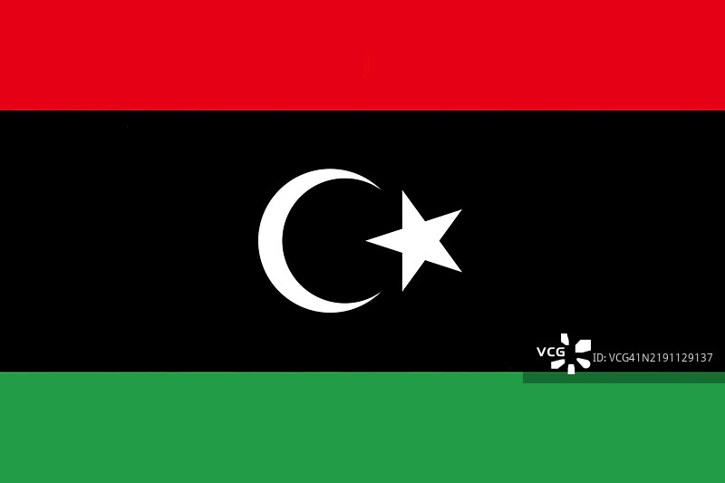 利比亚国旗 - 利比亚国图片素材