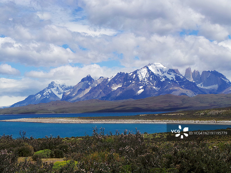 巴塔哥尼亚的潘恩山脉，潘恩塔。图片素材