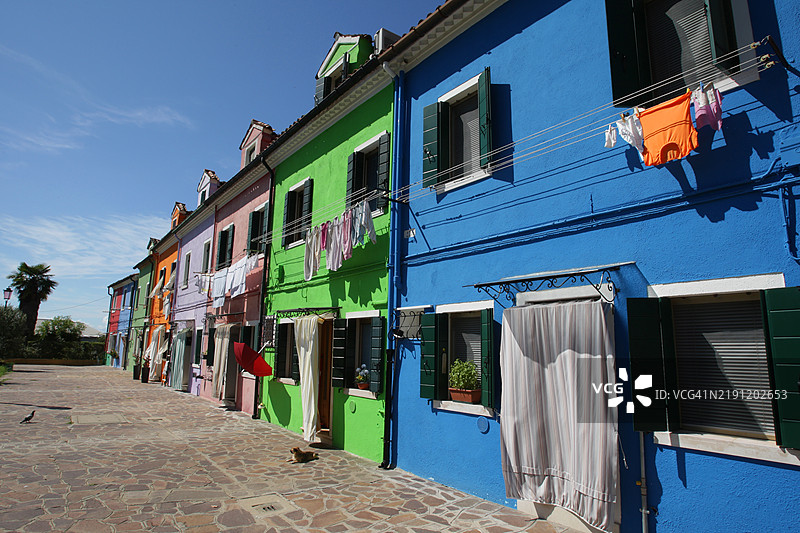 意大利威尼斯的布拉诺岛图片素材