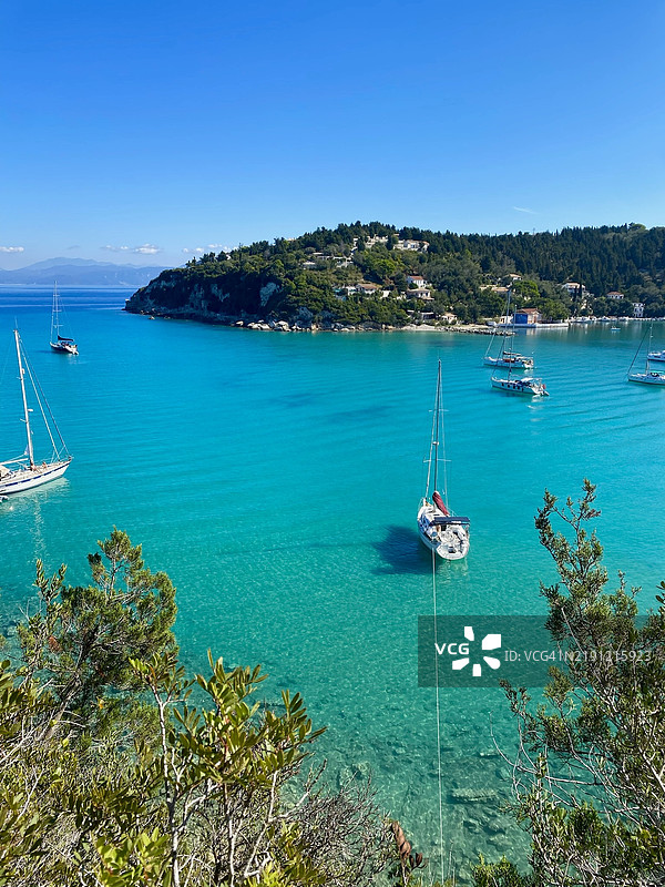 海洋与蓝天的美丽景色图片素材