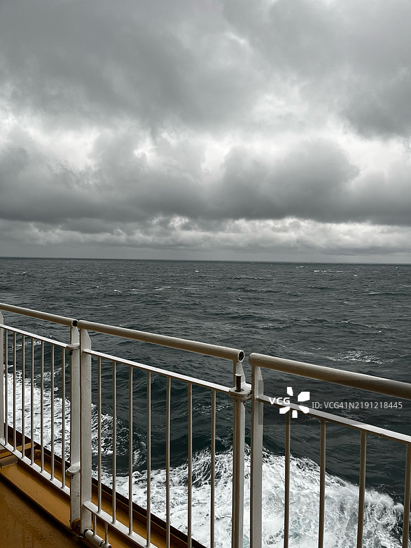 丹麦海洋与天空的美丽景色图片素材