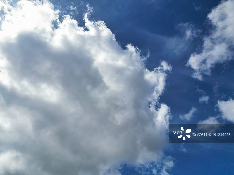 冬季独特而戏剧性的云彩和天空覆盖在英格兰城市上方图片素材