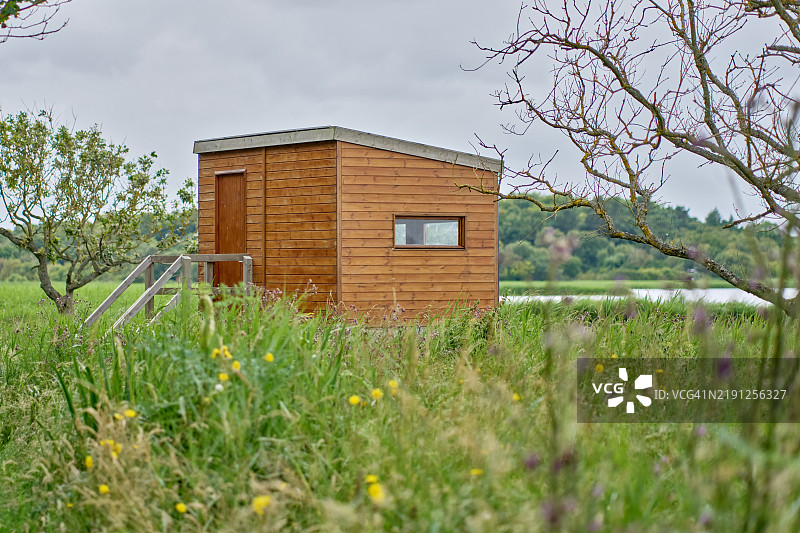 鸟类观察屋图片素材