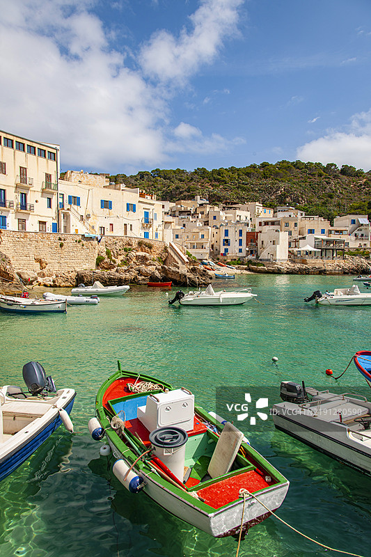 西西里岛，莱万佐的景色图片素材