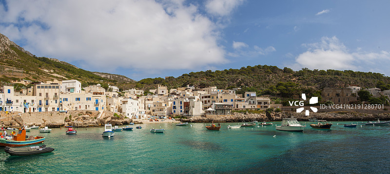 西西里，莱万佐的景色图片素材