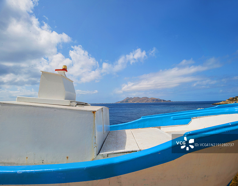 西西里岛，莱万佐的渔船图片素材