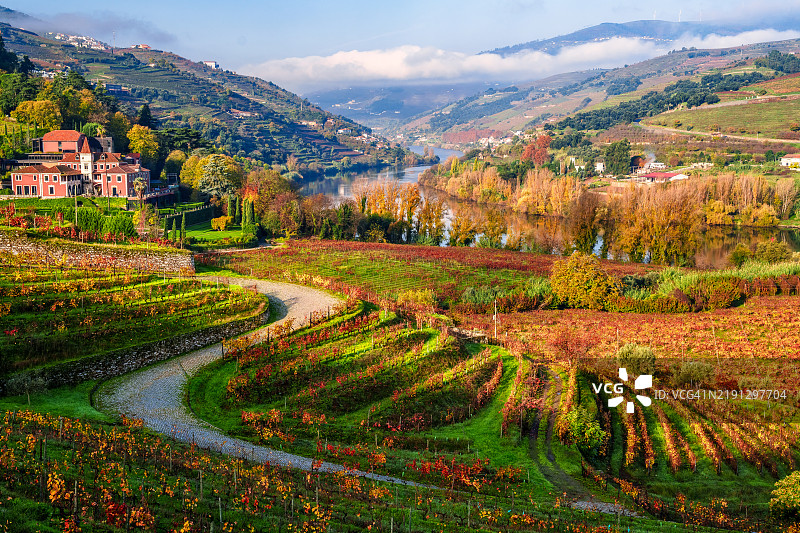 杜罗河谷，葡萄牙，欧洲图片素材