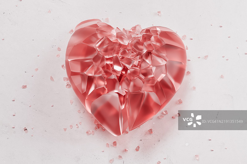 破碎的心图片素材